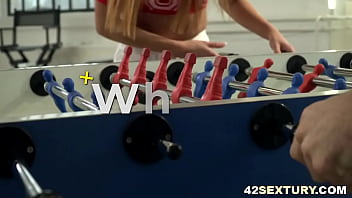 I love foosball but I love more wild anal sex